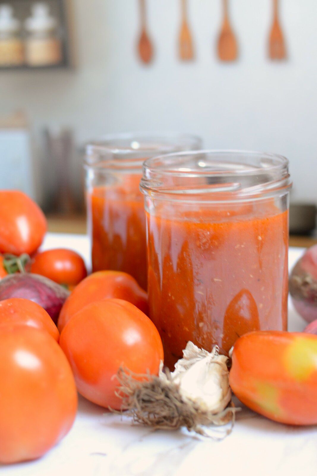 Coulis de tomates rôties au four #bocaux