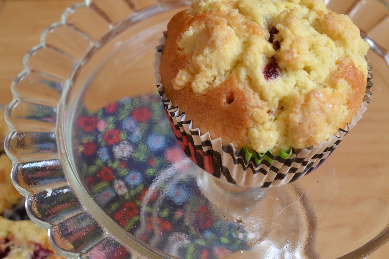 Muffins aux mûres et crumble