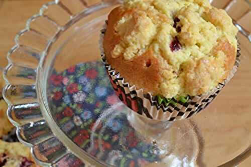 Muffins aux mûres et crumble