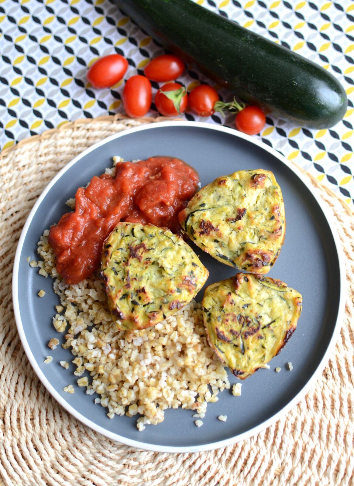 Boulettes de courgettes au four #végétarien