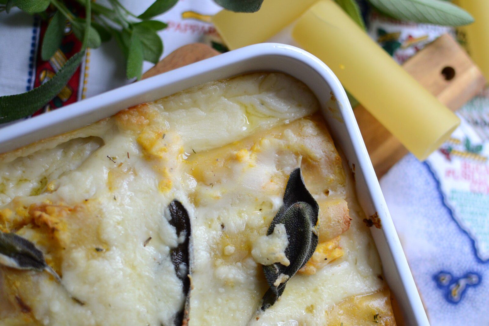 Cannelloni à la courge, sauge et ricotta #végétarien