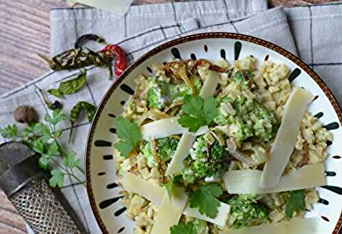 Poêlée de crozets brocoli et Comté #végétarien