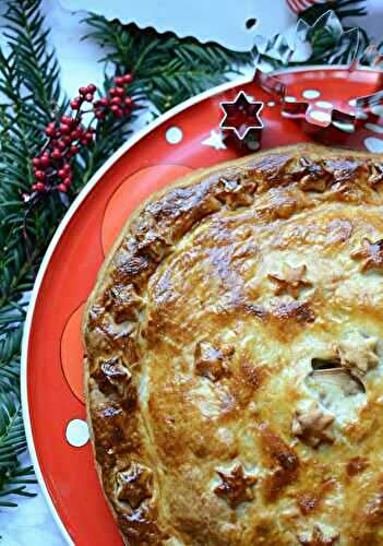 Tourte pleurotes poireau béchamel - Noel