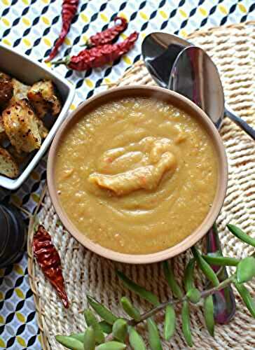 Soupe de fèves et carottes #végétarien