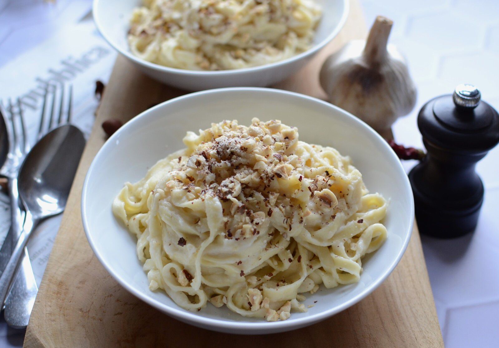 Tagliatelle à la crème de chou fleur #végétarien