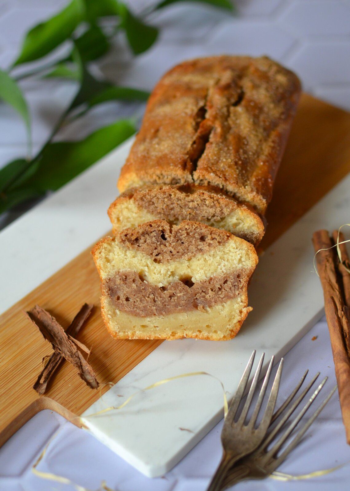 Cake marbré à la cannelle