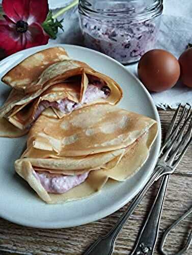 Crêpes ricotta et fruits rouges - Chandeleur