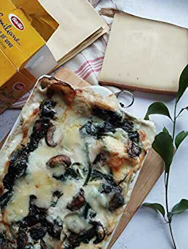 Lasagne épinards champignons et Comté #végétarien