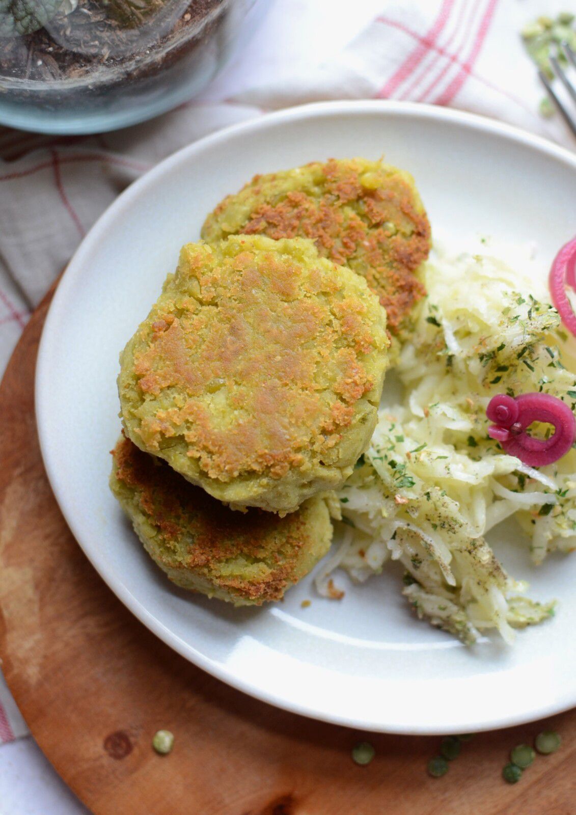 Galettes de pois cassés #vég