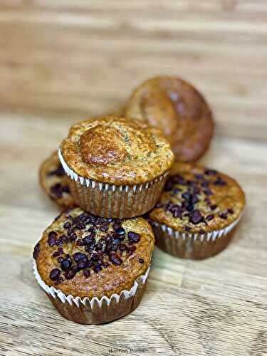 MUFFINS : Banane et pépites de Chocolat