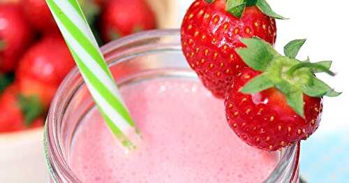 Smoothie fraise : recette facile, rapide et délicieuse !