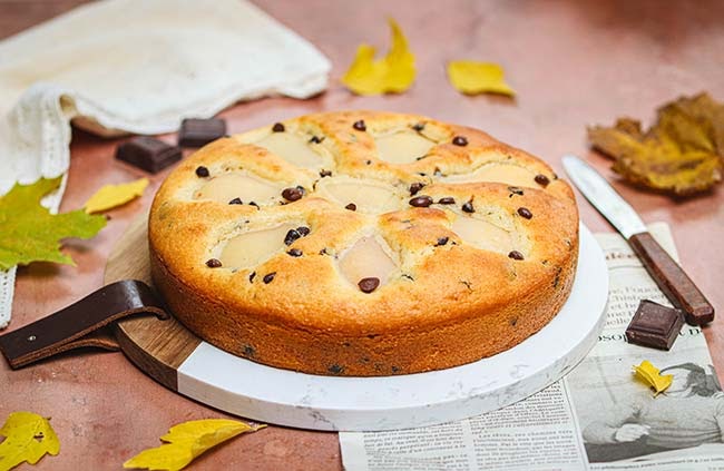 Gâteau facile poire chocolat - inratable !