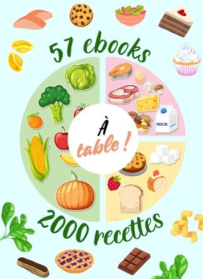 Pack A table : 57 ebooks de cuisine et pâtisserie pour le prix de 2 🔥