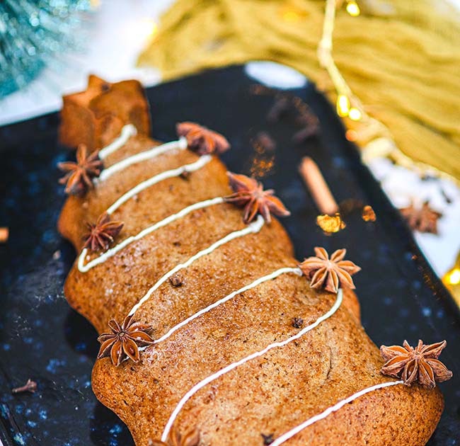 Le sapin d'épices de Noël - un pain d'épices au format sapin !