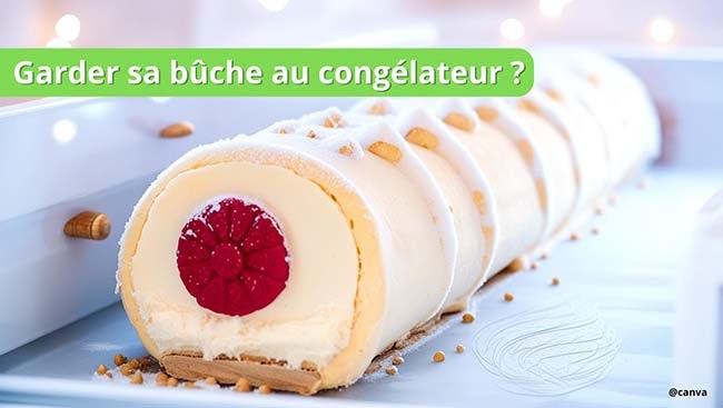 Puis-je laisser ma bûche de Noël au congélateur ?