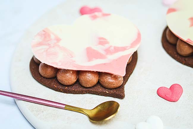 Coeurs chocolat praliné pour la Saint Valentin