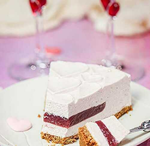 Entremets framboise spéculoos de Saint Valentin