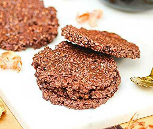 Cookies sans cuisson, sans sucre et sans beurre