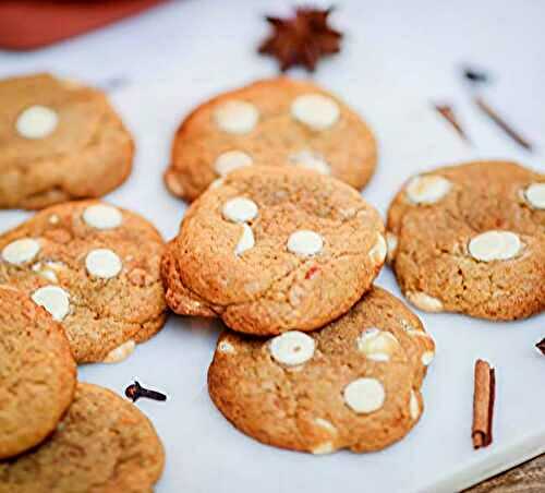Cookies potimarron, chocolat blanc et 4 épices