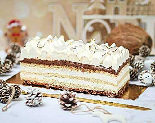Bûche chocolat noix de coco