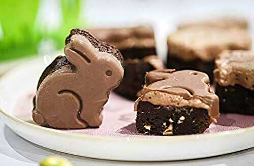 Brownies lapins mousse chocolat au lait