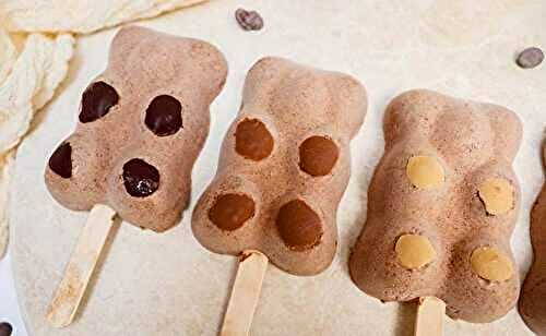 Glaces au chocolat oursons - recette facile et onctueuse