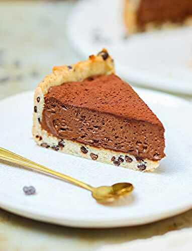 Tarte cookie mousse au chocolat