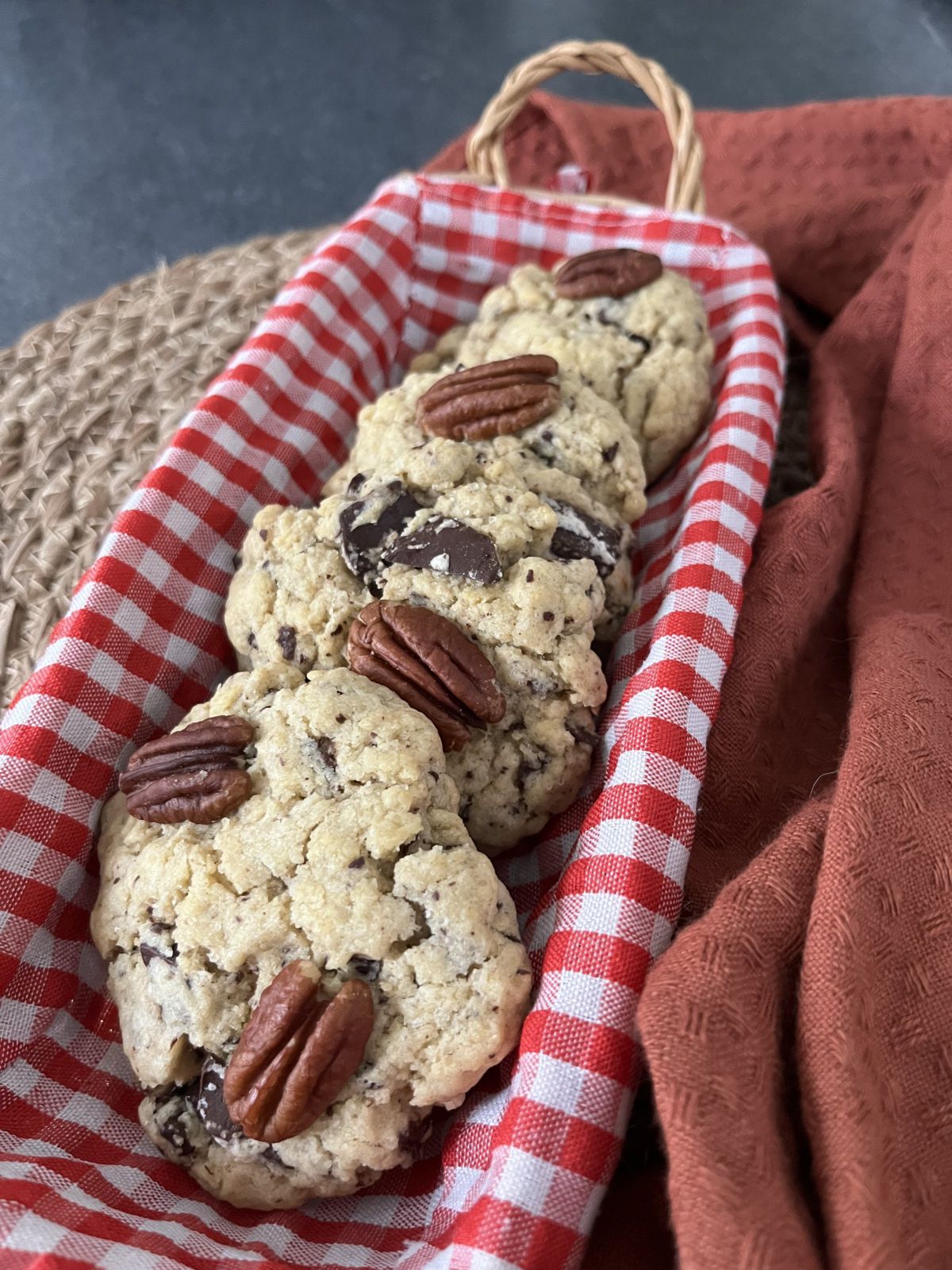 Cookies chocolat et noix de pécan 