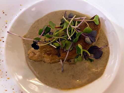 Soupe de lentilles au foie-gras