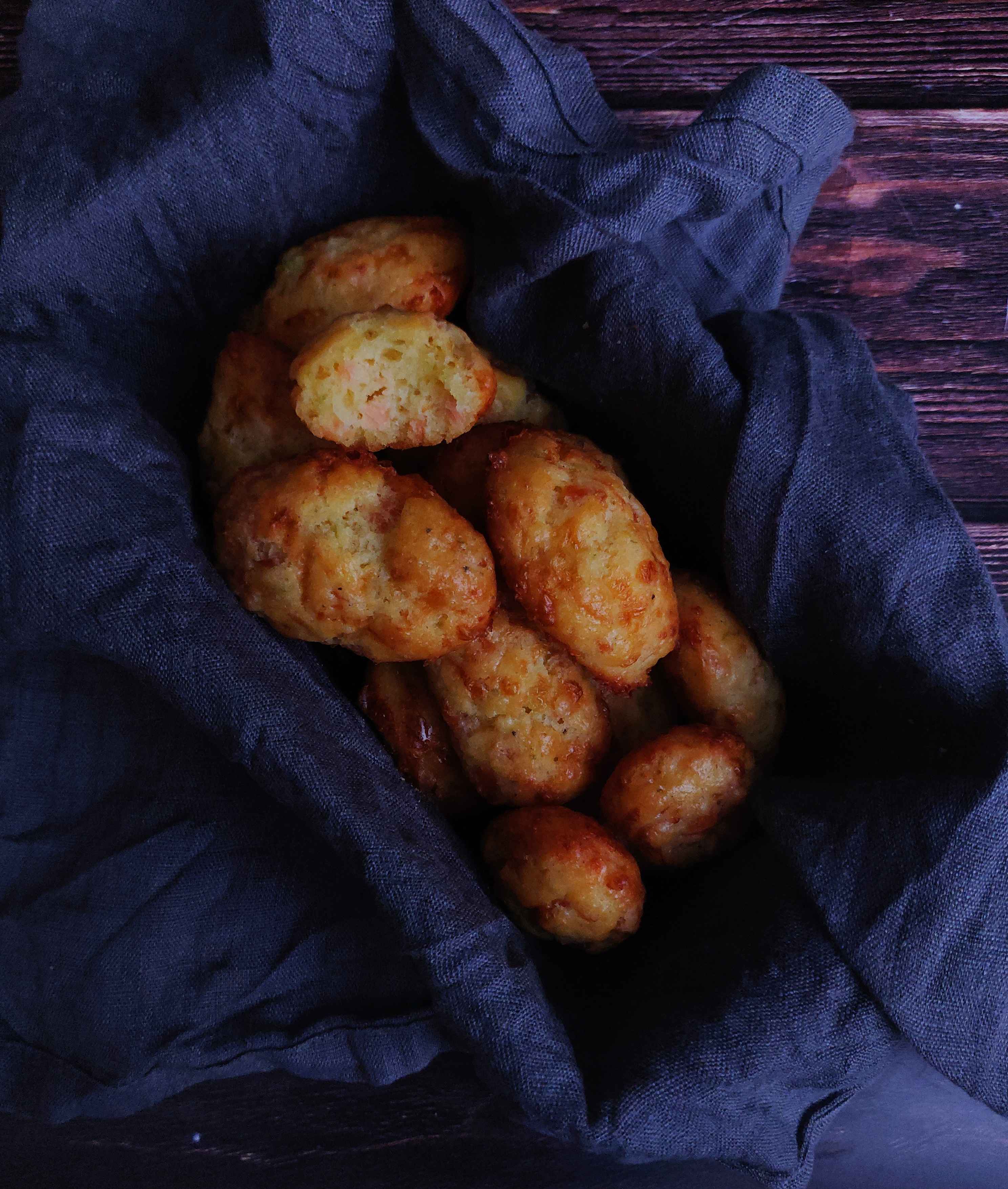 Madeleines au saumon fumé