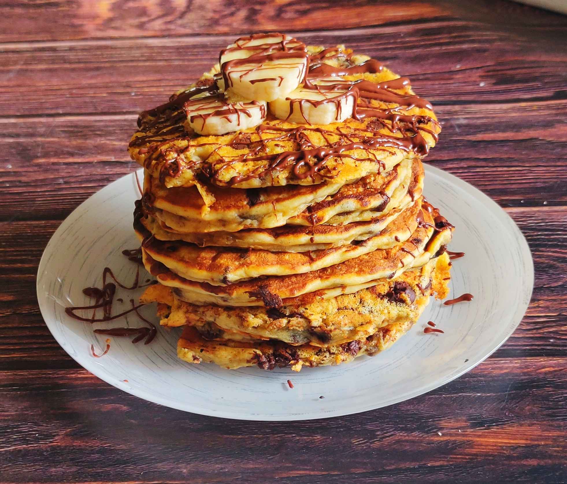 Pancakes banane pépites de chocolat