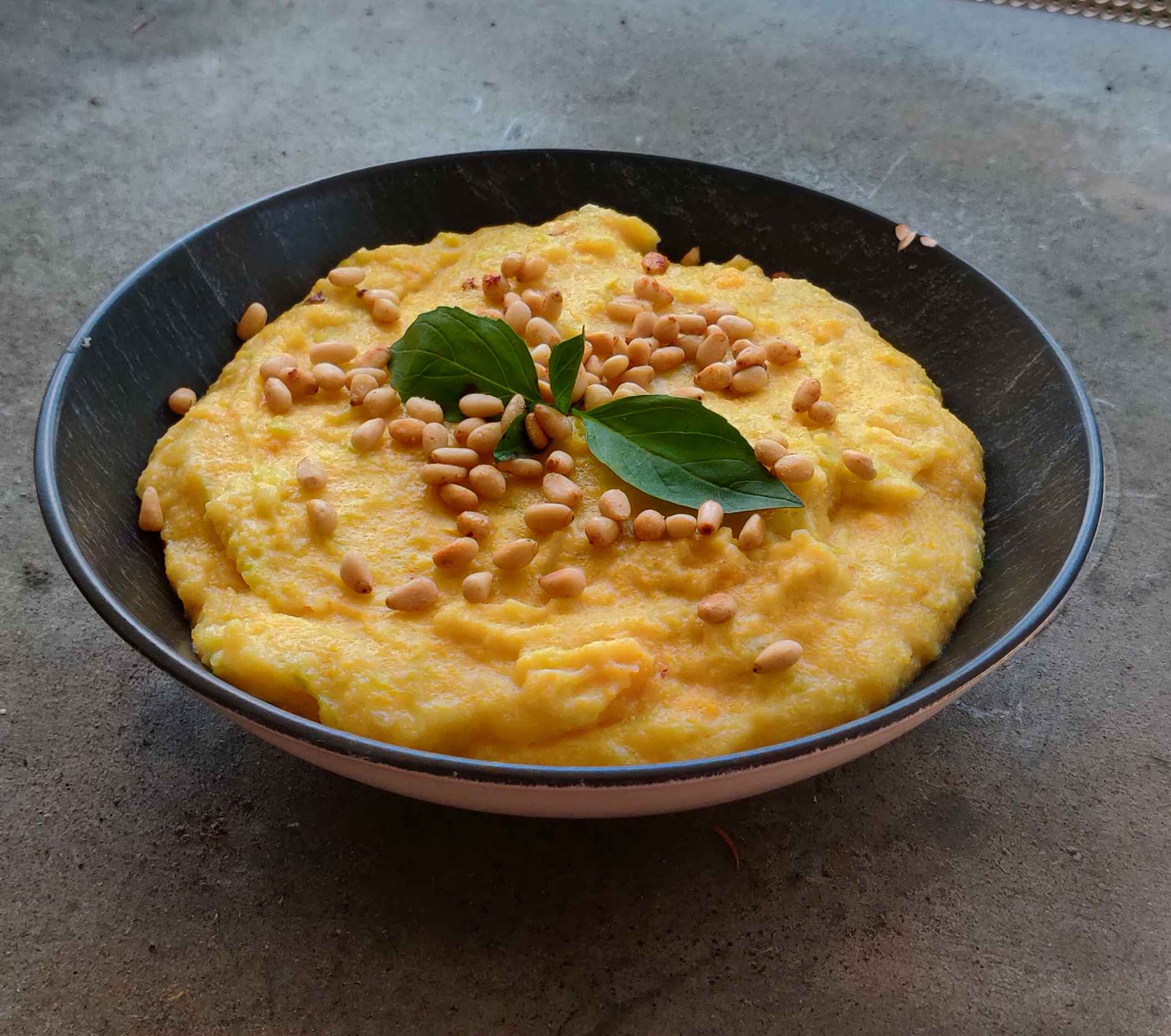 Polenta crémeuse à la courgette