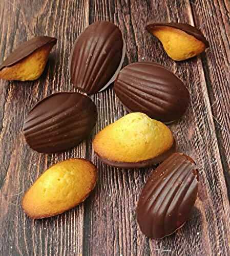 Madeleines vanille coque chocolat