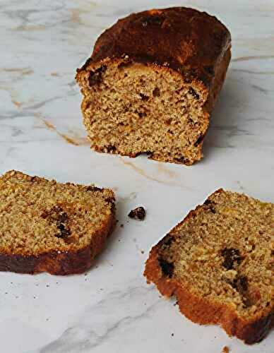 Pain moelleux chocolat abricot