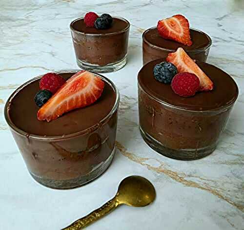 Mousses chocolat à étages