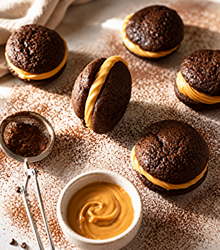 Whoopies pies cacao beurre de cacahuètes