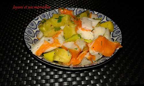Salade surimi-ananas-mangue