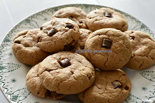 Cookies sans gluten au beurre de cacahuètes et chocolat