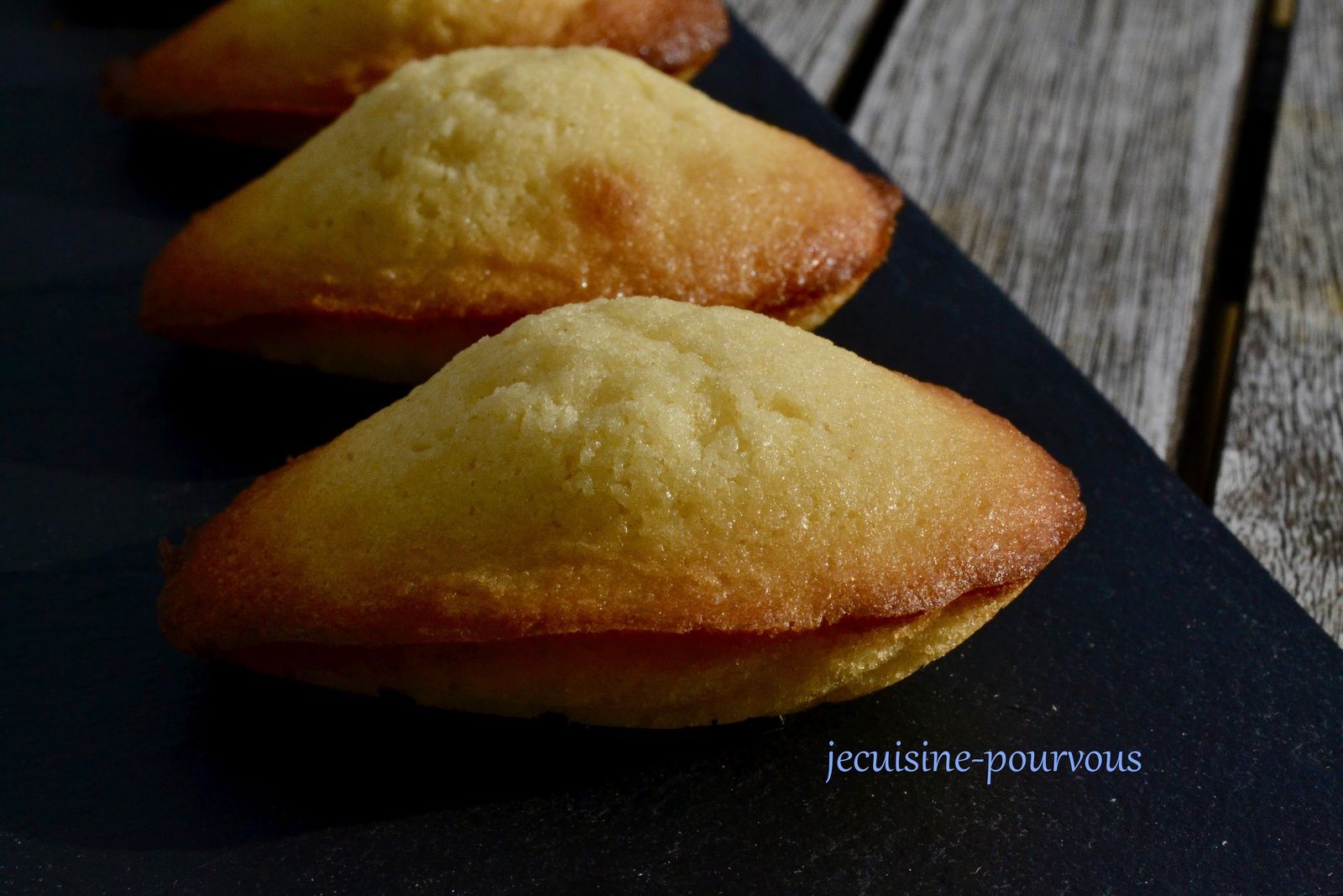 Madeleines aux zestes de citron, sans gluten