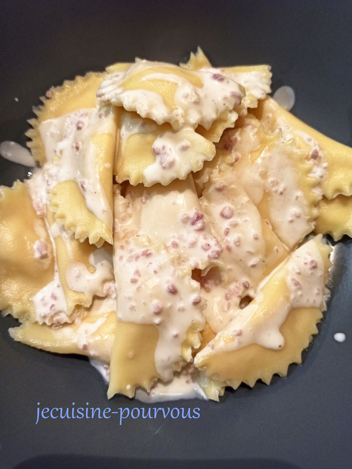 Raviolis au jambon sans gluten