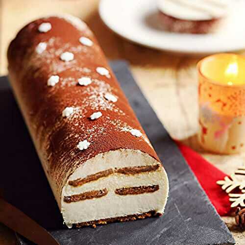 Bûche tiramisu de Noël