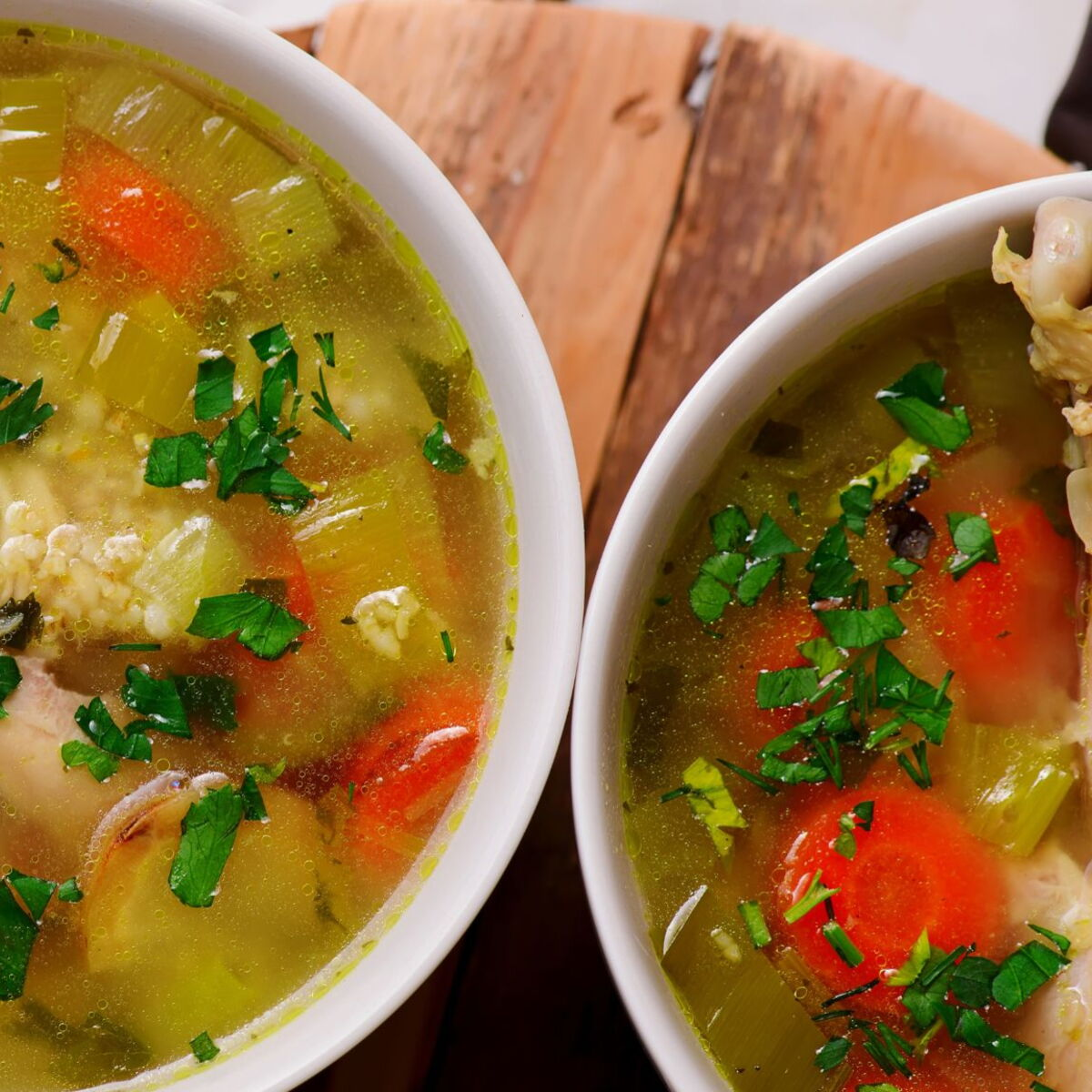 Bouillon de poule maison 