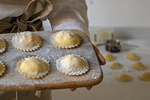 Ravioles fraîches à la ricotta et aux noix