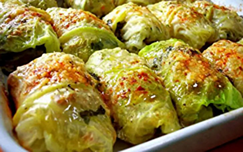 Rouleau de Chou Blanc Farci