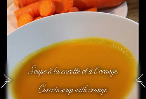 Carrots soup with orange