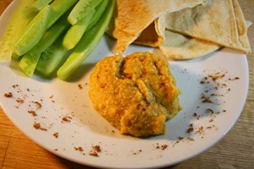 Hummus (chickpea puree) without fat