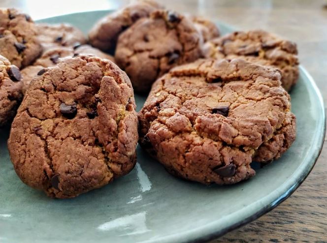 Cookies croustillants à la farine de pois chiche - IG bas / sans gluten