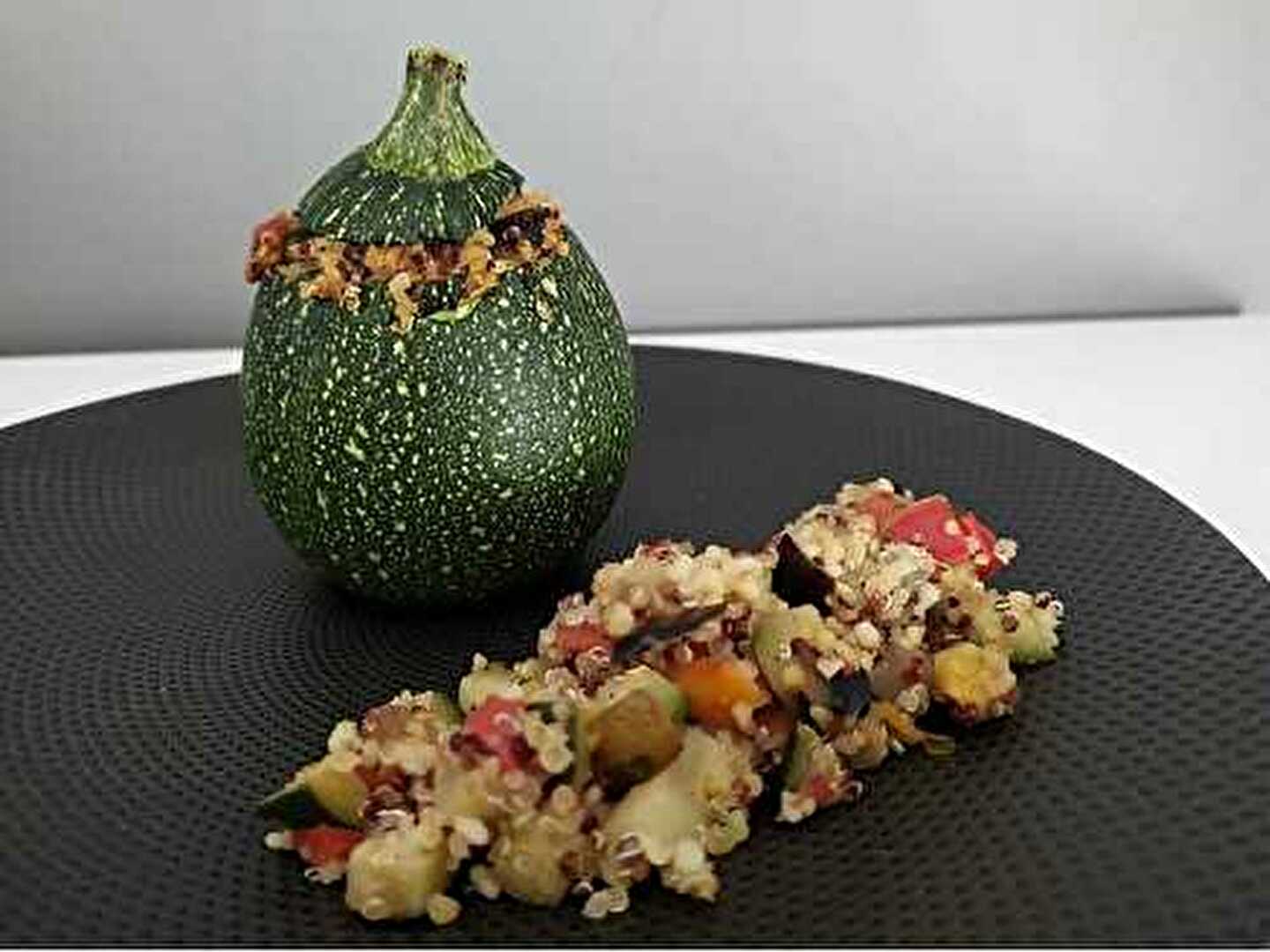 Courgette farcie au quinoa - IG bas