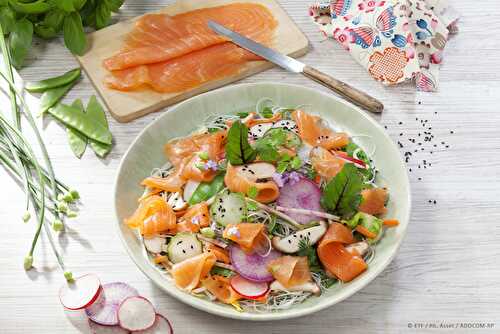 Salade d’été au saumon fumé