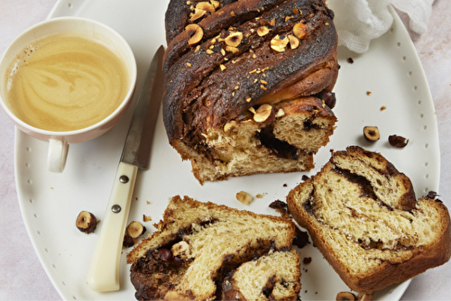 Brioche façon Babka à la pâte à tartiner Karéléa